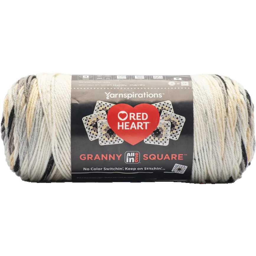 Red Heart All-In-One Granny Square Yarn 8.8 oz. - Image 2