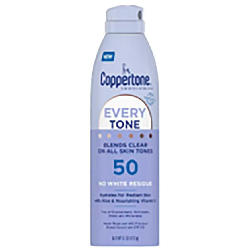Coppertone Every Tone Sunscreen Spray SPF 50 5 oz.