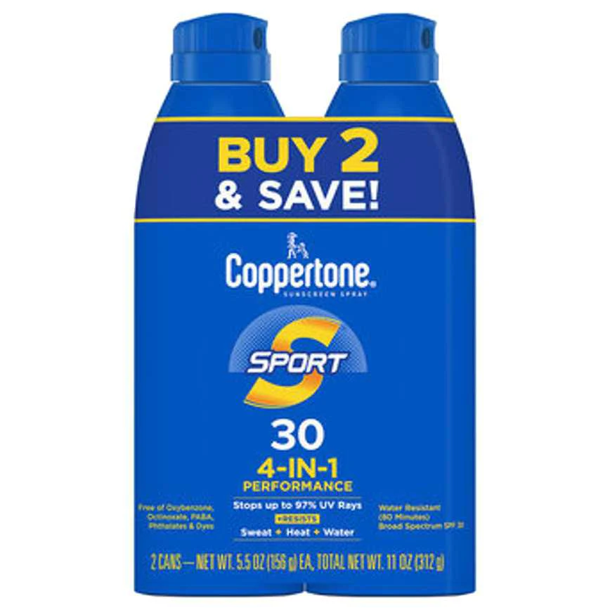 Coppertone Sport Sunscreen SPF 30 2 pk.