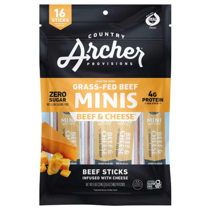 Country Archer Beef & Cheese Minis 16 ct. 8 oz.