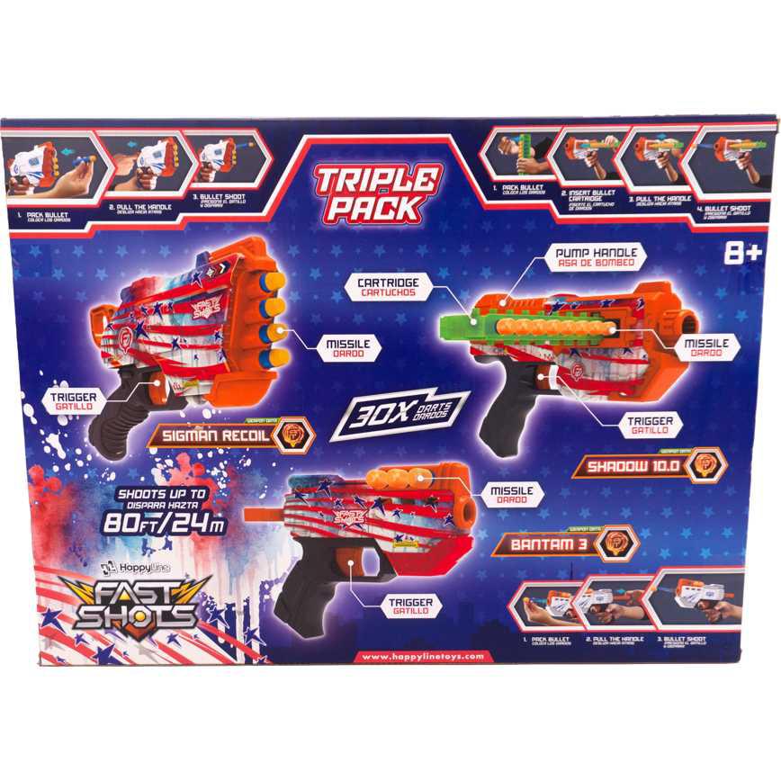 Fast Shots Stars & Stripes Blaster Pack 3 pk. - Image 6