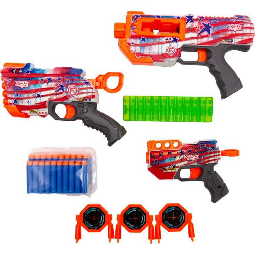 Fast Shots Stars & Stripes Blaster Pack 3 pk. - Image 7