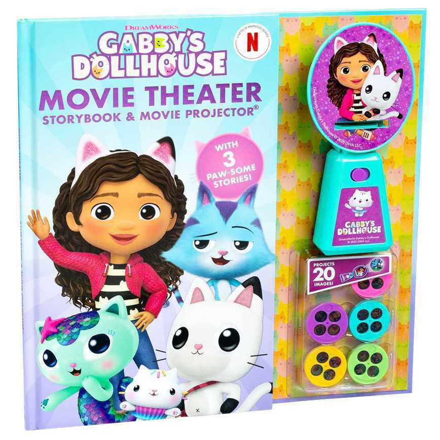 Gabby’s Dollhouse Movie Theater Storybook & Movie Projector