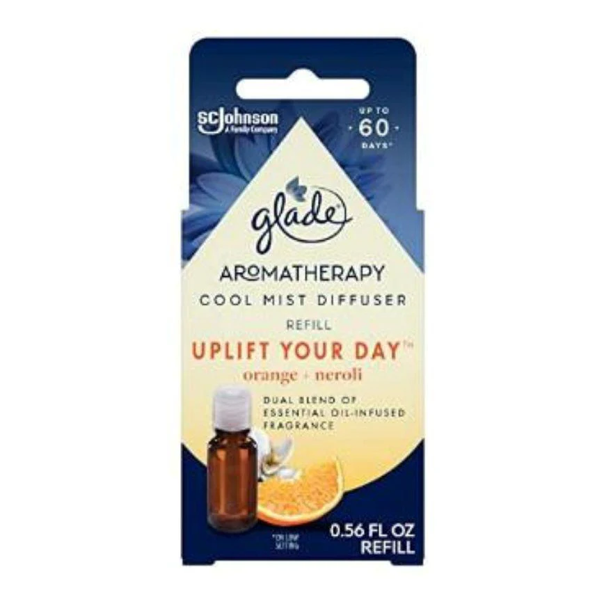 Glade Aromatherapy Cool Mist Diffuser Refill Uplift Your Day 0.56 oz.