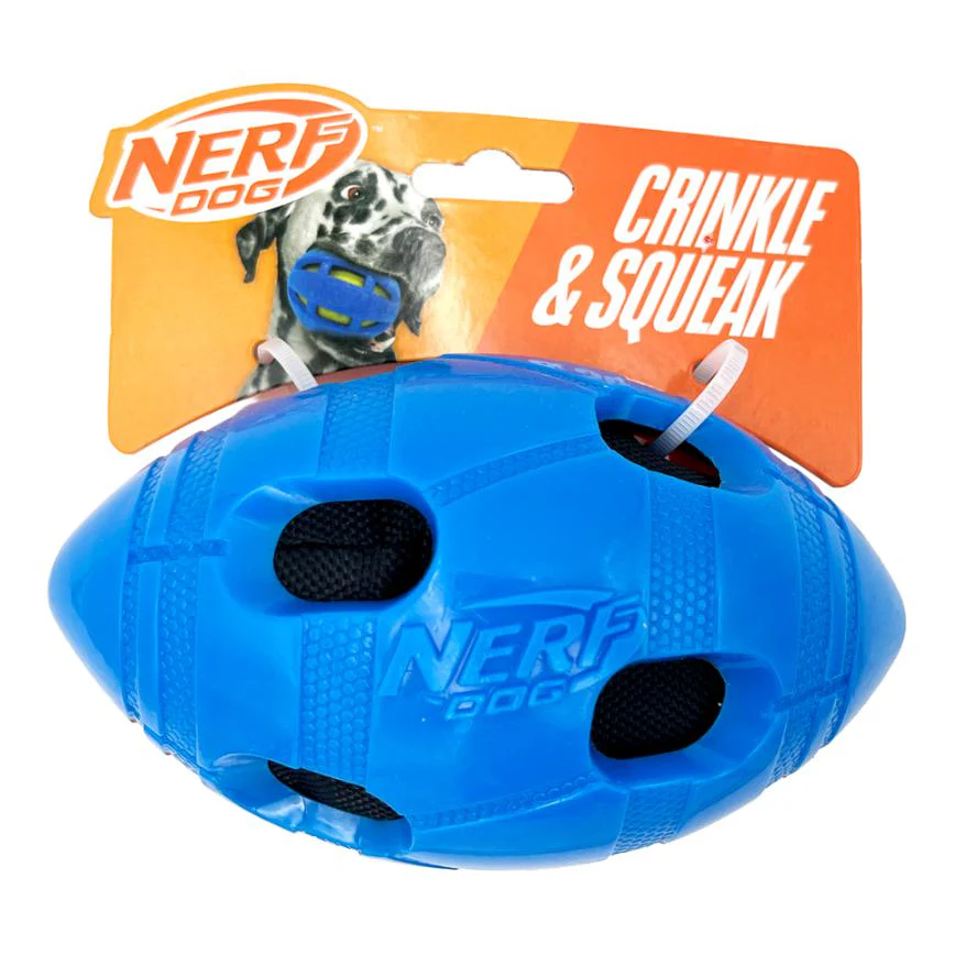 Nerf Dog Crinkle & Squeak Dog Toy