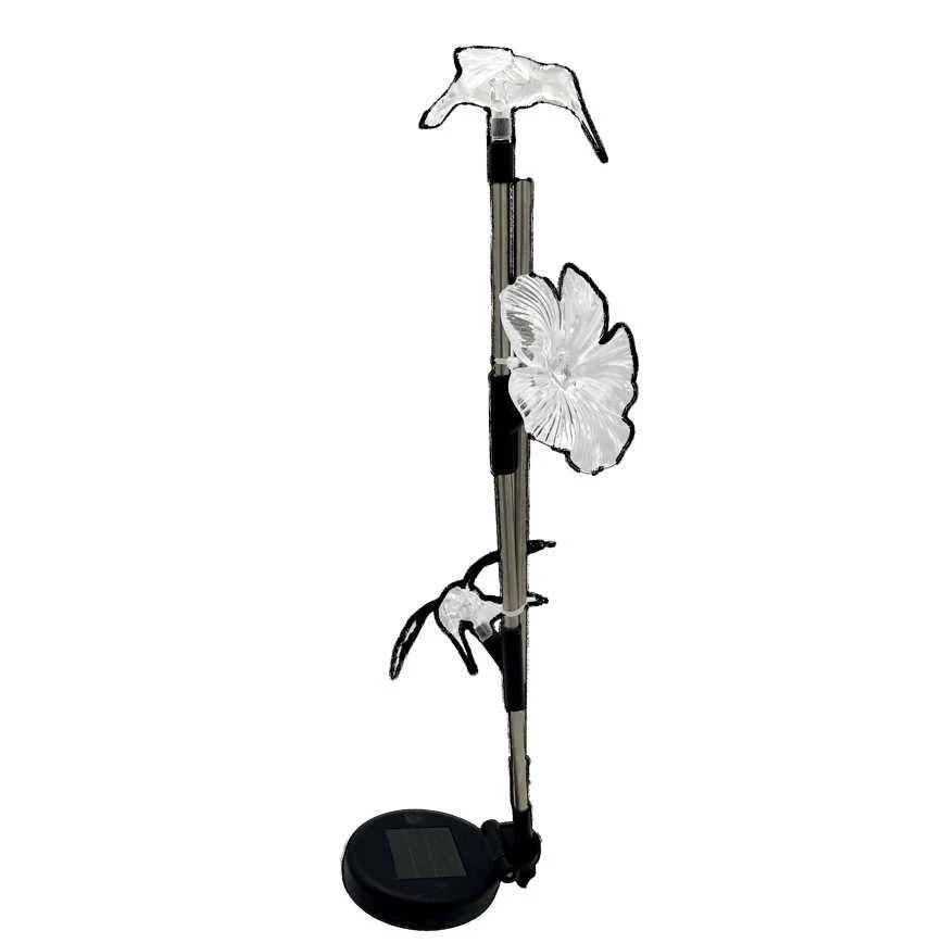 Solar Light Flower Bird Stake